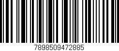 Código de barras (EAN, GTIN, SKU, ISBN): '7898509472885'