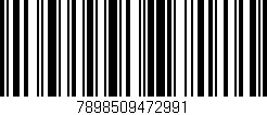 Código de barras (EAN, GTIN, SKU, ISBN): '7898509472991'
