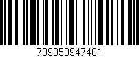 Código de barras (EAN, GTIN, SKU, ISBN): '789850947481'