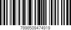 Código de barras (EAN, GTIN, SKU, ISBN): '7898509474919'