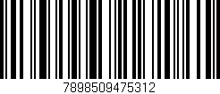 Código de barras (EAN, GTIN, SKU, ISBN): '7898509475312'