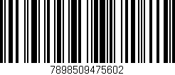 Código de barras (EAN, GTIN, SKU, ISBN): '7898509475602'