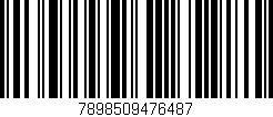 Código de barras (EAN, GTIN, SKU, ISBN): '7898509476487'