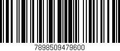 Código de barras (EAN, GTIN, SKU, ISBN): '7898509479600'