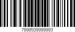 Código de barras (EAN, GTIN, SKU, ISBN): '7898509999993'