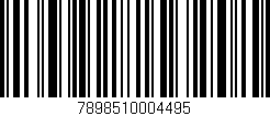 Código de barras (EAN, GTIN, SKU, ISBN): '7898510004495'