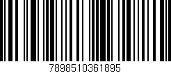 Código de barras (EAN, GTIN, SKU, ISBN): '7898510361895'
