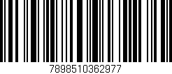 Código de barras (EAN, GTIN, SKU, ISBN): '7898510362977'