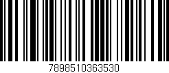 Código de barras (EAN, GTIN, SKU, ISBN): '7898510363530'