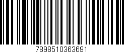 Código de barras (EAN, GTIN, SKU, ISBN): '7898510363691'