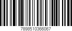 Código de barras (EAN, GTIN, SKU, ISBN): '7898510366067'