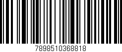 Código de barras (EAN, GTIN, SKU, ISBN): '7898510368818'