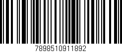 Código de barras (EAN, GTIN, SKU, ISBN): '7898510911892'