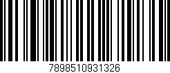 Código de barras (EAN, GTIN, SKU, ISBN): '7898510931326'