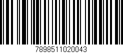 Código de barras (EAN, GTIN, SKU, ISBN): '7898511020043'
