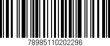 Código de barras (EAN, GTIN, SKU, ISBN): '78985110202296'