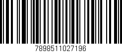 Código de barras (EAN, GTIN, SKU, ISBN): '7898511027196'