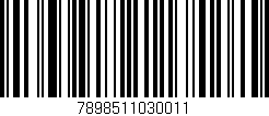 Código de barras (EAN, GTIN, SKU, ISBN): '7898511030011'