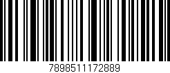 Código de barras (EAN, GTIN, SKU, ISBN): '7898511172889'