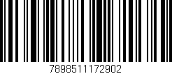 Código de barras (EAN, GTIN, SKU, ISBN): '7898511172902'