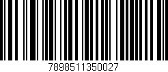 Código de barras (EAN, GTIN, SKU, ISBN): '7898511350027'