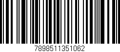 Código de barras (EAN, GTIN, SKU, ISBN): '7898511351062'