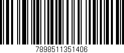 Código de barras (EAN, GTIN, SKU, ISBN): '7898511351406'