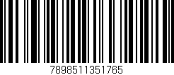 Código de barras (EAN, GTIN, SKU, ISBN): '7898511351765'