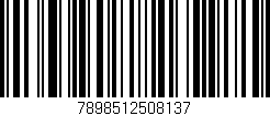 Código de barras (EAN, GTIN, SKU, ISBN): '7898512508137'