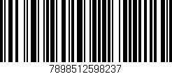 Código de barras (EAN, GTIN, SKU, ISBN): '7898512598237'