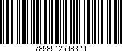 Código de barras (EAN, GTIN, SKU, ISBN): '7898512598329'