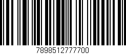Código de barras (EAN, GTIN, SKU, ISBN): '7898512777700'