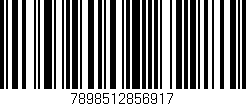 Código de barras (EAN, GTIN, SKU, ISBN): '7898512856917'