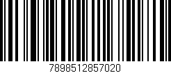 Código de barras (EAN, GTIN, SKU, ISBN): '7898512857020'