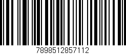 Código de barras (EAN, GTIN, SKU, ISBN): '7898512857112'