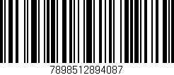 Código de barras (EAN, GTIN, SKU, ISBN): '7898512894087'
