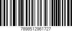 Código de barras (EAN, GTIN, SKU, ISBN): '7898512961727'