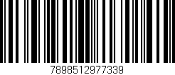 Código de barras (EAN, GTIN, SKU, ISBN): '7898512977339'