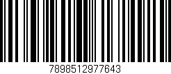 Código de barras (EAN, GTIN, SKU, ISBN): '7898512977643'