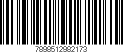 Código de barras (EAN, GTIN, SKU, ISBN): '7898512982173'