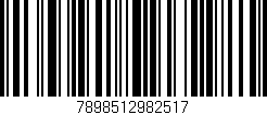Código de barras (EAN, GTIN, SKU, ISBN): '7898512982517'
