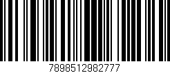 Código de barras (EAN, GTIN, SKU, ISBN): '7898512982777'