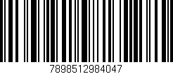 Código de barras (EAN, GTIN, SKU, ISBN): '7898512984047'