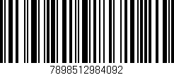 Código de barras (EAN, GTIN, SKU, ISBN): '7898512984092'