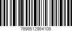 Código de barras (EAN, GTIN, SKU, ISBN): '7898512984108'