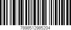 Código de barras (EAN, GTIN, SKU, ISBN): '7898512985204'