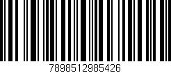Código de barras (EAN, GTIN, SKU, ISBN): '7898512985426'