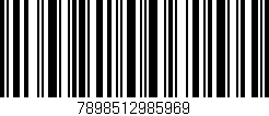 Código de barras (EAN, GTIN, SKU, ISBN): '7898512985969'