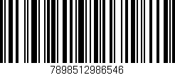 Código de barras (EAN, GTIN, SKU, ISBN): '7898512986546'
