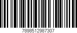 Código de barras (EAN, GTIN, SKU, ISBN): '7898512987307'